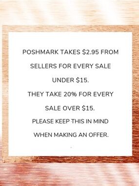 Poshmark Fee Notice 😇